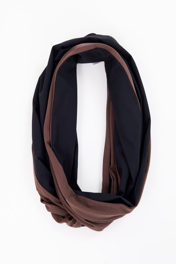 NAYA NAW25113 Two tone soft jersey neck scarf