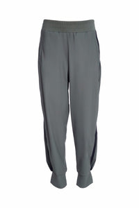 NAYA NAW25120 Slim leg trouser with cuff detail and contrast panel at sideseams