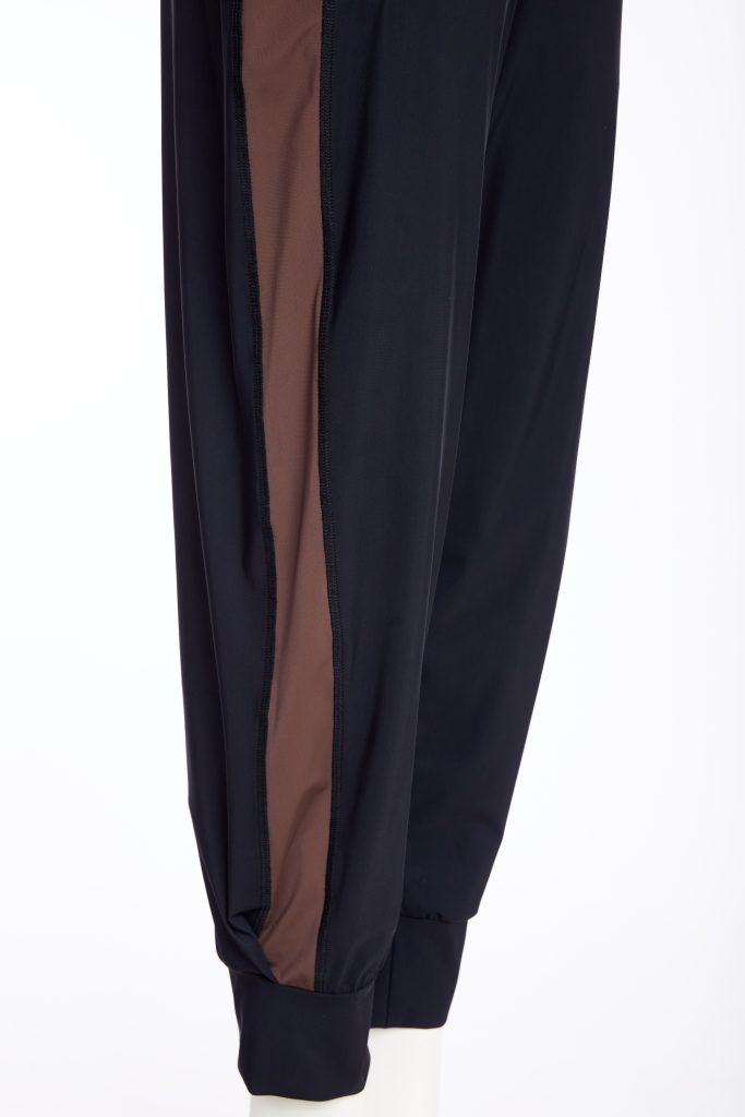 NAYA NAW25120 Slim leg trouser with cuff detail and contrast panel at sideseams