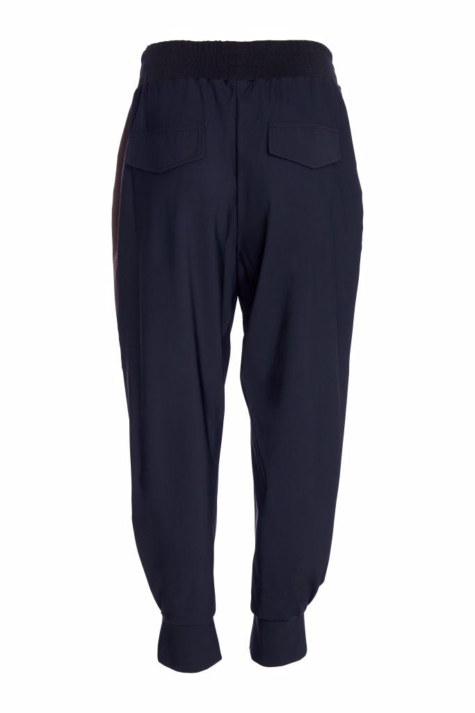 NAYA NAW25120 Slim leg trouser with cuff detail and contrast panel at sideseams