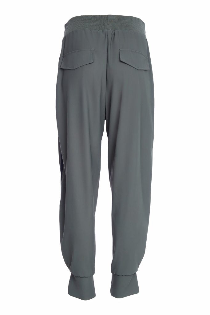 NAYA NAW25120 Slim leg trouser with cuff detail and contrast panel at sideseams