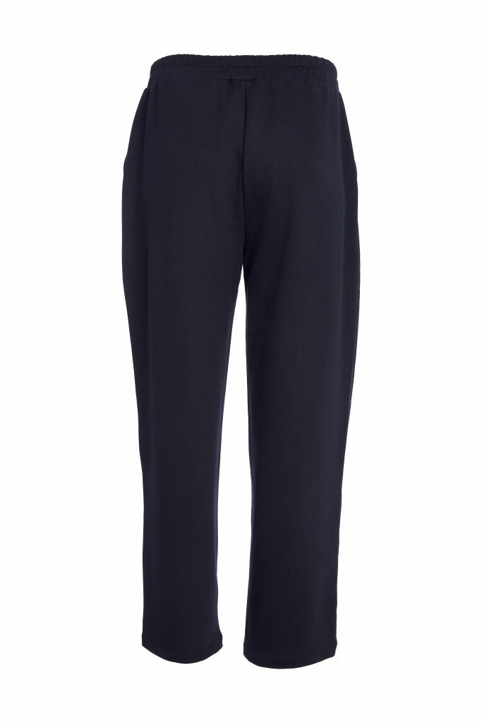 NAYA NAW25123 Slim leg trouser with print detail at side leg