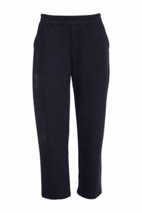 NAYA NAW25123 Slim leg trouser with print detail at side leg