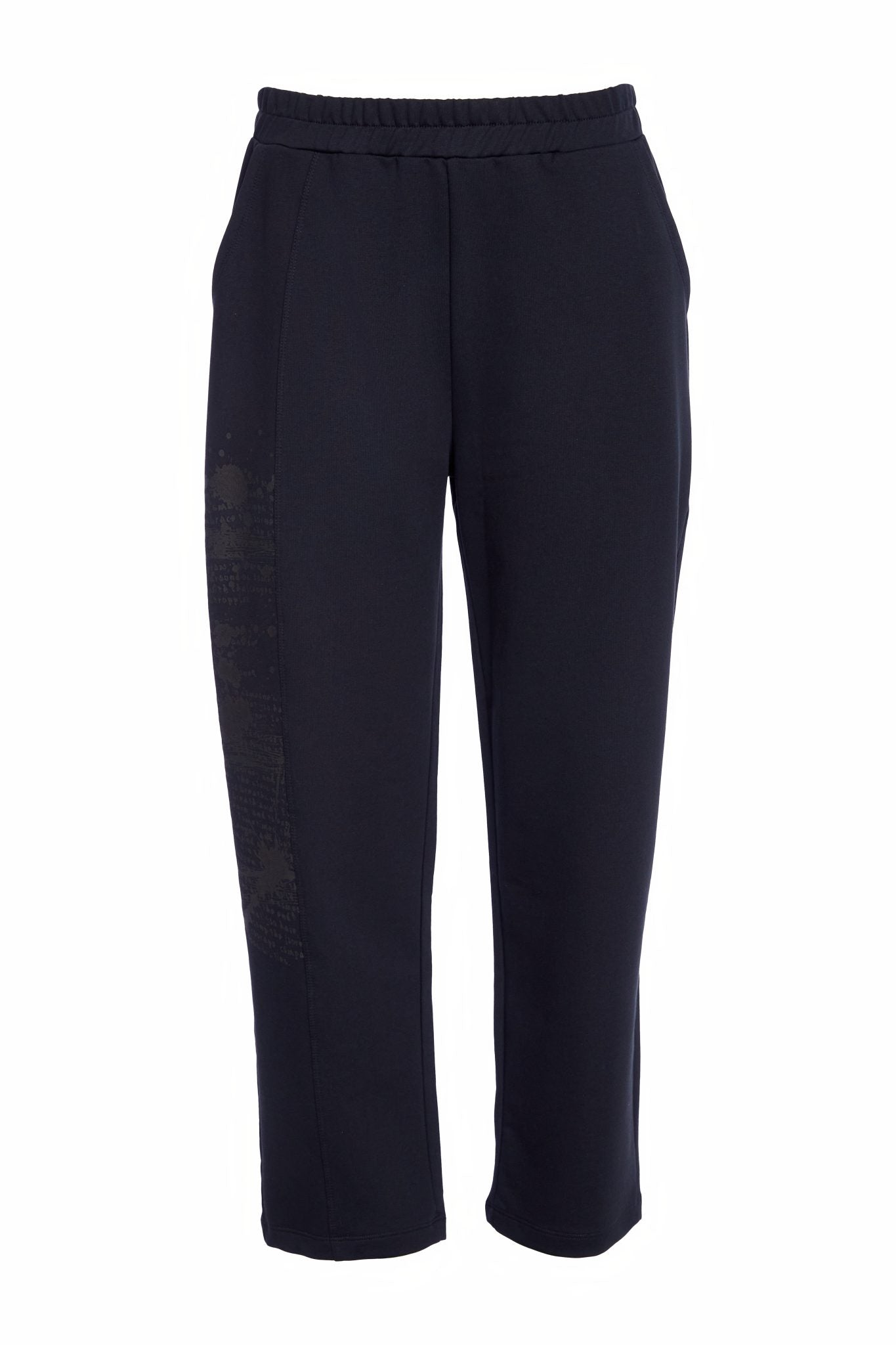 NAYA NAW25123 Slim leg trouser with print detail at side leg