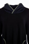 NAYA NAW25126 Hooded top with contrast ribbed trim detail