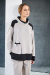 NAYA NAW25127 Soft sweatshirt with contrast at shoulder and hem with pocket detail