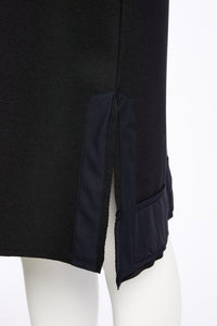 NAYA NAW25136 Longline Waistcoat With Contrast Panels and Side Slit