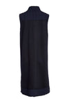 NAYA NAW25136 Longline Waistcoat With Contrast Panels and Side Slit