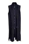 NAYA NAW25136 Longline Waistcoat With Contrast Panels and Side Slit
