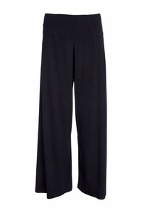 NAYA NAW25138 Wide Leg Soft Jersey Trouser With Inverted Pleat Detail