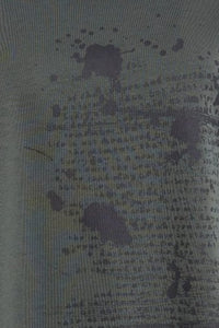 NAYA NAW25122 Placement print round neck top with dipped hemline