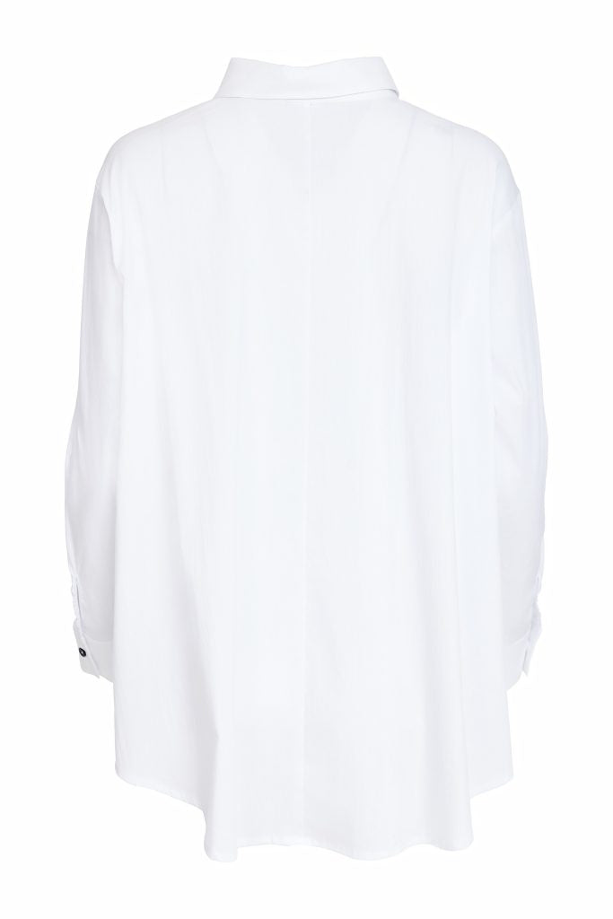 NAYA NAW25151 Placement Print Shirt With Button Detail@Side