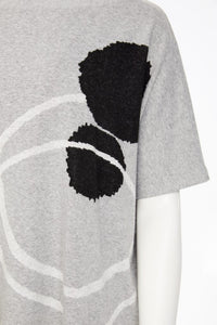 NAYA NAW25167 High neck placement print square top