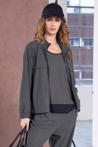 NAYA NAW25171 Short jacket with side panels and pocket flaps