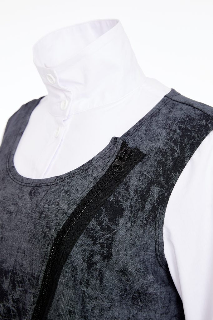 NAYA NAW25181 Two Piece Shirt Wrap Top And Zip Detail