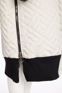 NAYA NAW25184 Padded  hooded coat with knit cuff and hempanels