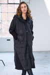 NAYA NAW25201 Padded hooded coat with ribbed collar and pocket