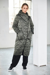 NAYA NAW25202 Padded coat with pocket and contrasts