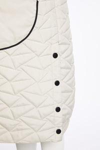 NAYA NAW25209 Padded Longline Gilet With Contrast Zips And Trims