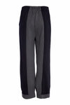 NAYA NAW25219 Stripped trouser with contrast side panels and hem cuff
