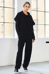 NAYA NAW25230 Embossed knit soft pull up trouser