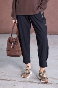 NAYA NAW25102 Cuff drawstring trouser with side pocket and zip