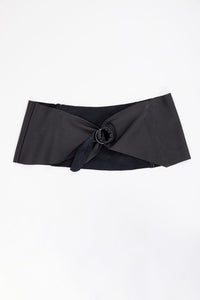 NAYA NAW25247 Leather Belt With Buckle Detail