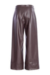 NAYA NAW25260 Wide leg leatherette trouser with band at hem
