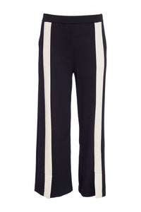 NAYA NAW25264 Wide leg trouser with contrast panel at front