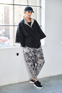 NAYA NAW25312 Mottled print cuff trouser