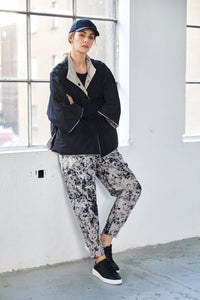 NAYA NAW25299 High neck jacket with welt pocket and stud closing