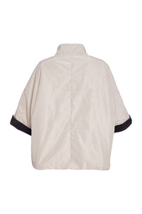 NAYA NAW25299 High neck jacket with welt pocket and stud closing