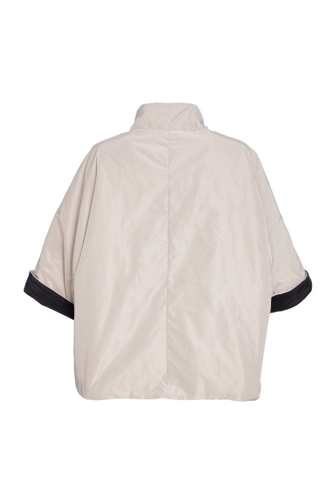 NAYA NAW25299 High neck jacket with welt pocket and stud closing