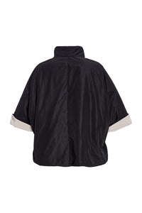 NAYA NAW25299 High neck jacket with welt pocket and stud closing