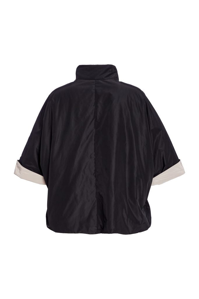 NAYA NAW25299 High neck jacket with welt pocket and stud closing