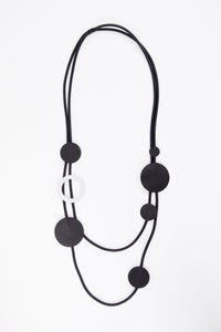 NAYA NAW25317 Multi disc necklace with silver ring