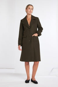 Kate Cooper KCAW25101 Single Breast Coat With Patch Pockets And Sleeve Tab