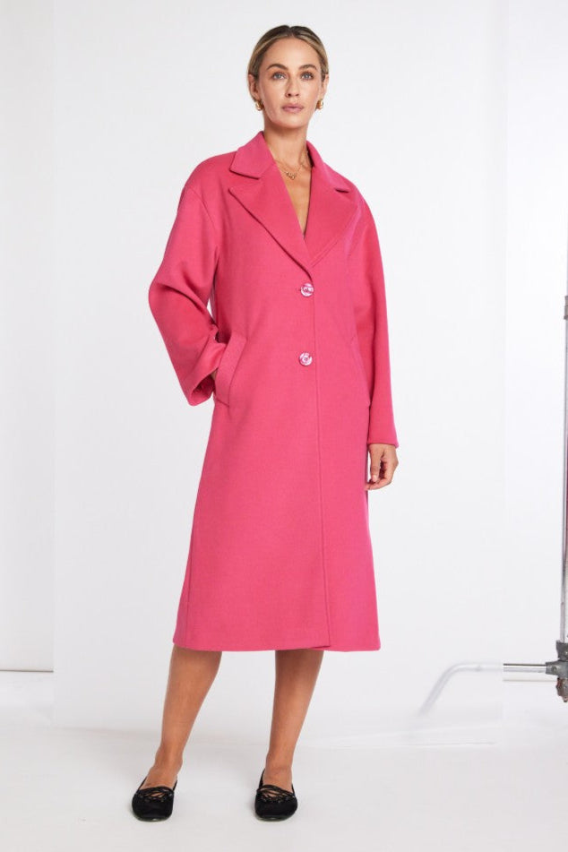 Kate Cooper KCAW25102 Oversize Coat With Pocket Welt