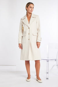 Kate Cooper KCAW25101 Single Breast Coat With Patch Pockets And Sleeve Tab