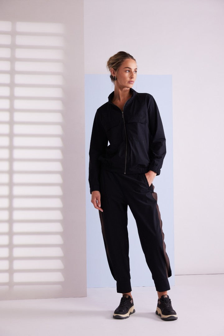 NAYA NAW25171 Short jacket with side panels and pocket flaps