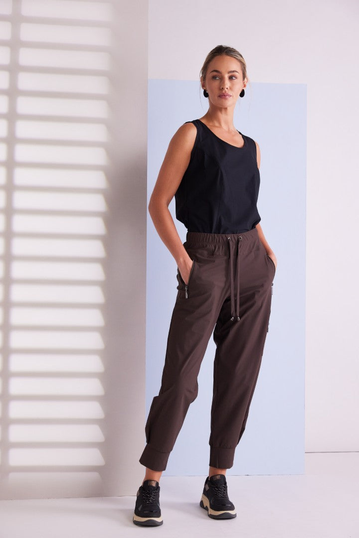 NAYA NAW25102 Cuff drawstring trouser with side pocket and zip
