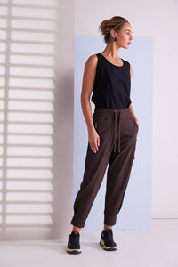 NAYA NAW25102 Cuff drawstring trouser with side pocket and zip