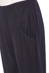 ORS24101 BLACK ORA Elastic waist trouser/pockets