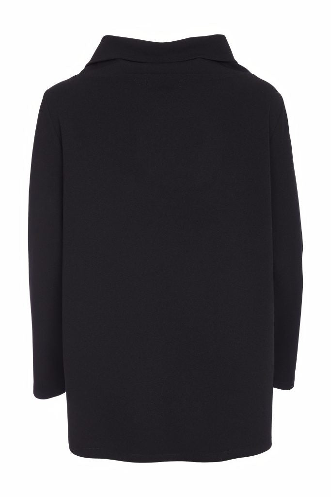 ORA ORW25129 Roll collar top with beaded panel detail