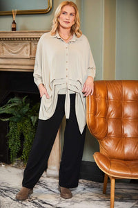 ORA ORW25153 Blouse with pleats detail