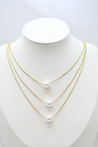 BEST OF IRISH BOID-RZ121A Trio Pearl Necklace