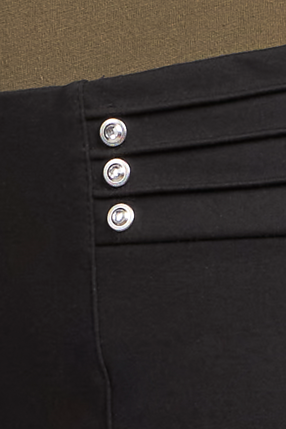 600T Ponte Contour Regular Trouser With Diamante Pinns #