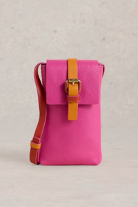 White Stuff 439441 Sacoche en cuir avec boucle Clara pour téléphone