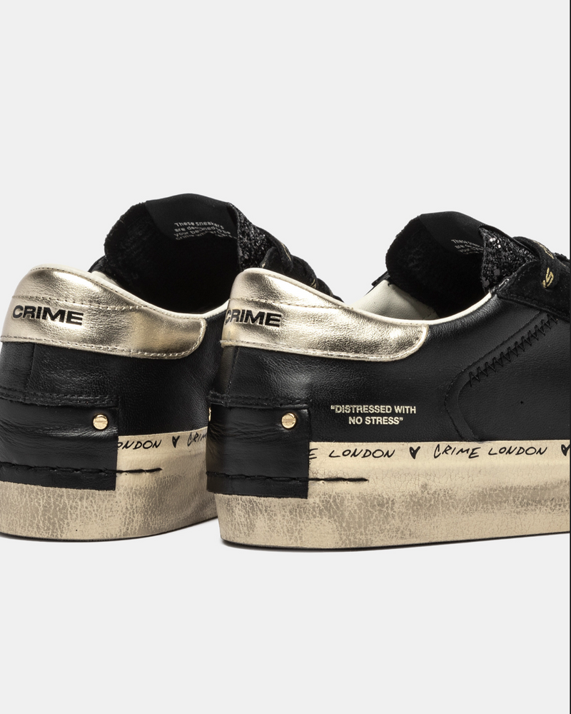 Crime London 25074AA8 Distressed Platform Trainer