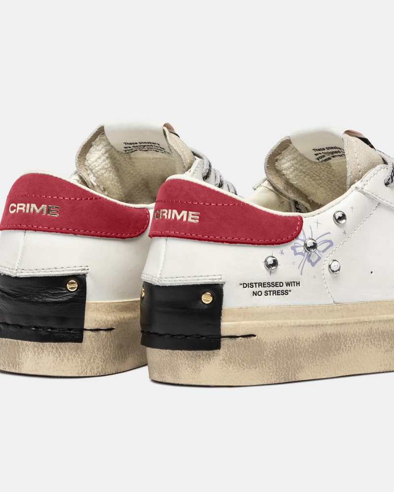 Crime London 25073AA8 Distressed Trainer